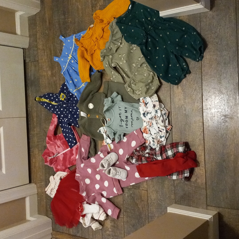 Baby Girl Bundle (0-9 months) Cat & Jack, Carter's,  Cabelas, Nike & More Brands